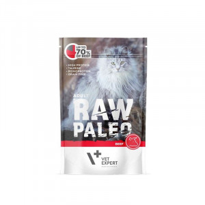 VETEXPERT Raw Paleo Adult Cat Wołowina - mokra karma dla kota - 100g