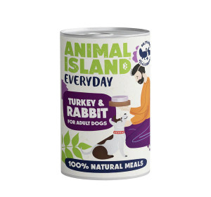 ANIMAL ISLAND Everyday Indyk i królik - mokra karma dla psa - 400g