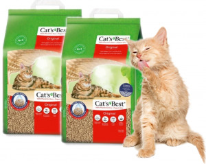 CAT’S BEST EcoPlus - żwirek dla kota - (2x20l) 40l