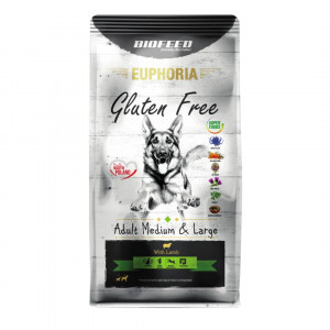 BIOFEED Euphoria Gluten Free Adult medium & large Jagnięcina - sucha karma dla psa - 12 kg