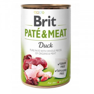 BRIT Paté & Meat Duck - mokra karma dla psa - 400g