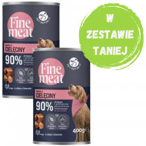 PET REPUBLIC Fine Meat Danie z cielęciny - mokra karma dla psa - 2x400g