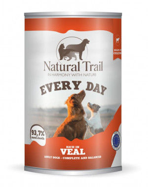 NATURAL TRAIL Every Day Bogata w cielęcinę - mokra karma dla psa - 400g