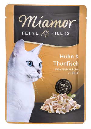 MIAMOR Feine Filets kurczak z tuńczykiem - saszetka 100g