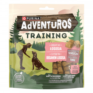 PURINA Adventuros Training łosoś - przysmak dla psa - 115g