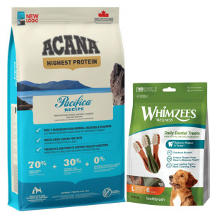 ACANA Highest Protein Pacifica Dog - sucha karma dla psa - 11,4kg + przysmak GRATIS!