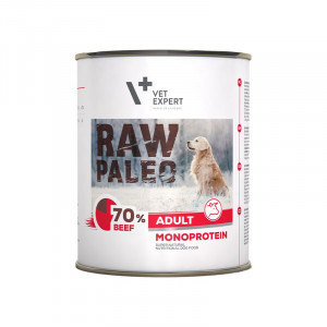 VETEXPERT Raw Paleo Adult Monoprotein Wołowina - mokra karma dla psa - 800g