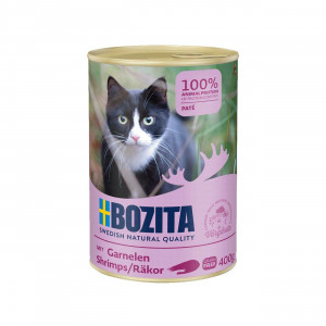 BOZITA Pasztet z krewetkami - mokra karma dla kota - 400g