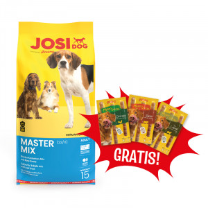 JOSERA JosiDog Master Mix - sucha karma dla psa - 15 kg + Gratis!