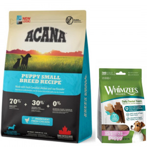 ACANA Dog Puppy Small Breed - sucha karma dla szczeniąt ras małych - 2 kg + przysmak GRATIS!