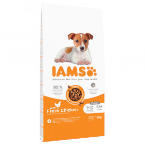IAMS for Vitality Puppy & Junior Small & Medium - sucha karma dla psa - 12 kg