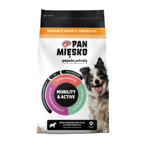 PAN MIĘSKO Specjalne potrzeby Mobility & Active - sucha karma dla psa - 9kg