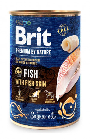 BRIT Premium by nature Fish with fish skin - mokra karma dla psa - 400g