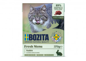 BOZITA Fresh Menu Królik w sosie - mokra karma dla kota - 370g