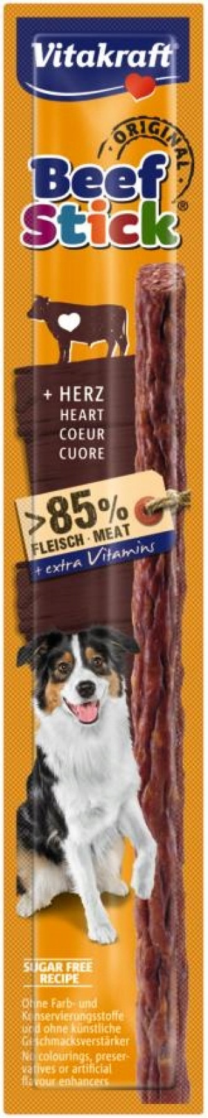 VITAKRAFT Beef Stick Serca wołowe - przysmak dla psa - 12 g