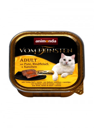 ANIMONDA Vom Feinsten Adult Classic Cat indyk, wołowina i marchewka - mokra karma dla kota - 100 g