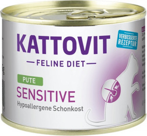 KATTOVIT Sensitive Indyk - mokra karma dla kota - 185g
