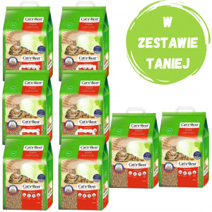 JRS Cat's Best Original - drewniany żwirek zbrylający dla kota - 40l (8x5l)