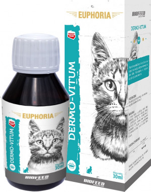 BIOFEED Euphoria Dermo-Vitum Cat - witaminy dla kota - 30ml