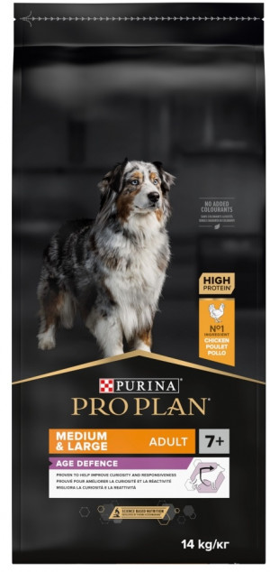 PURINA Pro Plan Age Defence Medium & Large Adult 7+ - sucha karma dla psa - 14kg