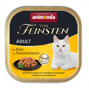 ANIMONDA Vom Feinsten Adult Indyk w pomidorowym sosie - mokra karma dla kota - 100g