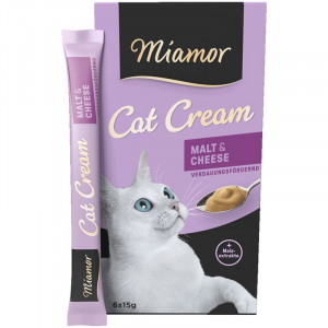 MIAMOR Cat Cream Malt & Cheese - przysmak dla kota - 6x15 g