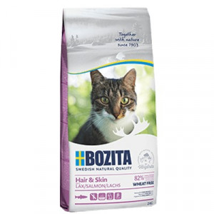 BOZITA Hair & Skin Wheat free Łosoś - sucha karma dla kota - 2kg