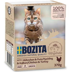 BOZITA Drób w sosie - mokra karma dla kota - 370g