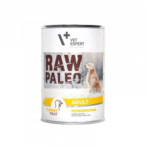 VETEXPERT Raw Paleo Adult Monoprotein Indyk - mokra karma dla psa - 400g