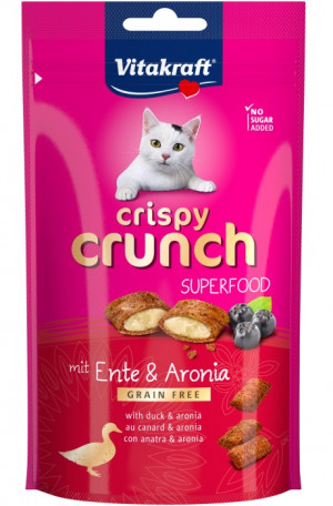 VITAKRAFT Crispy Crunch Kaczka z aronią - przysmak dla kota - 60 g