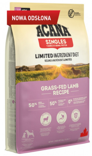 ACANA Singles Grass-Fed Lamb - sucha karma dla psa - 6kg