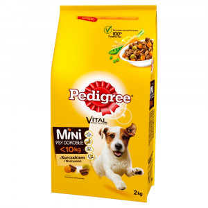 PEDIGREE Adult Mini Drób z warzywami - sucha karma dla psa - 2 kg