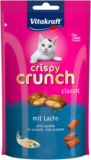 VITAKRAFT Crispy Crunch Łosoś - przysmak dla kota - 60 g