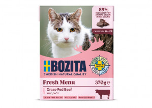 BOZITA Fresh Menu Wołowina w sosie - mokra karma dla kota - 370g