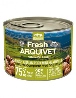 ARQUIVET Fresh Iberian Pork Mini Meatballs - mokra karma dla psa - 200g