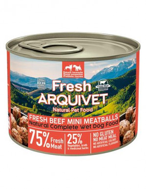 ARQUIVET Fresh Beef Mini Meatballs - mokra karma dla psa - 200g