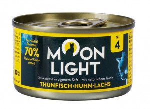 MOONLIGHT Dinner Nr 4 Tuńczyk, kurczak i łosoś - mokra karma dla kota - 80g