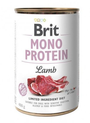 BRIT Mono Protein Lamb - mokra karma dla psa - 400g