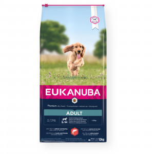 EUKANUBA Adult Small&Medium Łosoś - sucha karma dla psa - 12kg