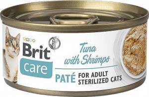 BRIT Care Tuna with Shrimps Sterilized - mokra karma dla kota - 70 g