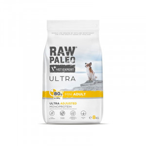 VETEXPERT Raw Paleo Ultra Mini Adult Indyk - sucha karma dla psa - 8kg