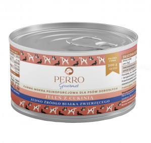 PERRO Gourmet Jeleń z cukinią - mokra karma dla psa - 200g