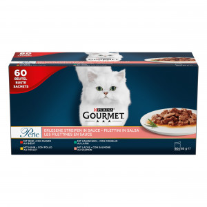 Purina Gourmet Perle fileciki w sosie Mix Smaków - mokra karma dla kota - 60x85 g