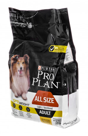 PURINA PRO PLAN Adult Light/Sterilised 3kg - sucha karma dla psa