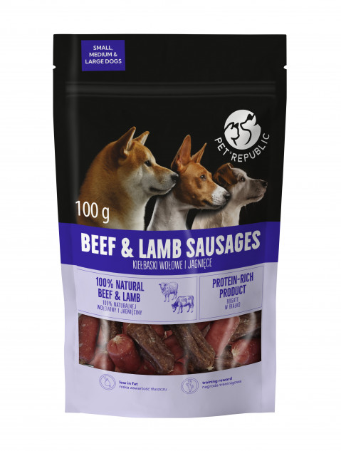 PR snacks dog _ Beef Lamb Sausages 100g.jpg