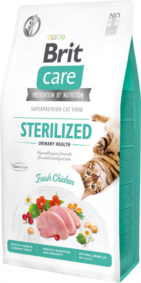 BRIT CARE Cat Grain-Free Sterilised Urinary Health - karma dla kotów wysterylizowanych - 7 kg