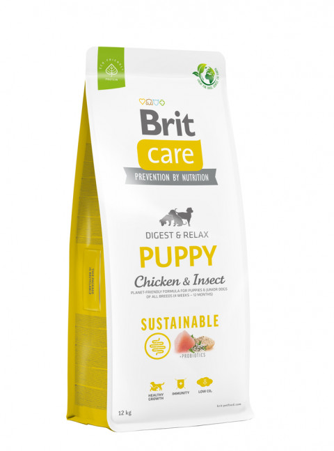 BRIT Care Sustainable Puppy Chicken & Insect - sucha karma dla szczeniąt - 12 kg