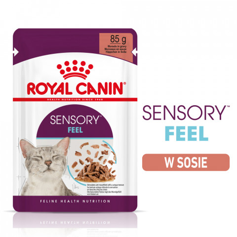 ROYAL CANIN FHN Sensory Feel w sosie - mokra karma dla kota dorosłego - 12x85g