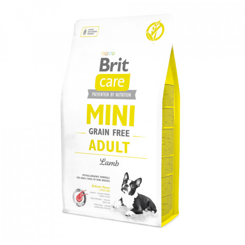 Brit Care Mini Grain Free Adult Lamb - sucha karma dla psów dorosłych małych ras - 2 kg