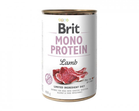 BRIT Mono Protein jagnięcina - mokra karma dla psa - 400g